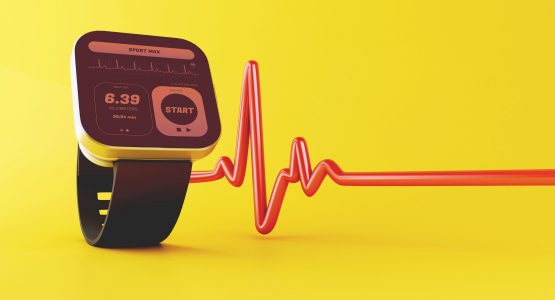 Smart Watch Health Monitor with EKG graph