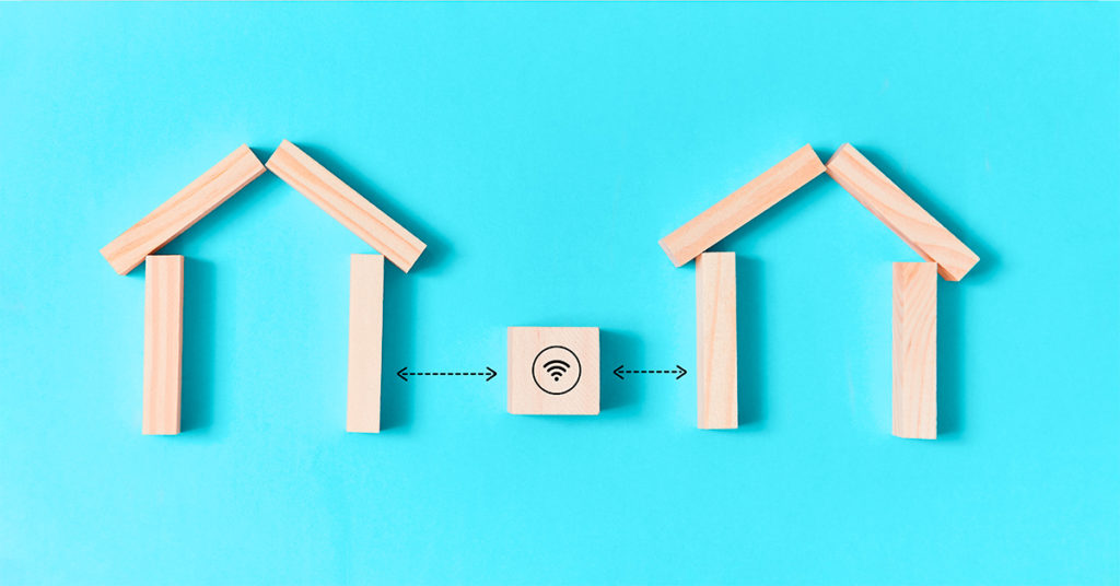 Representation of wi-fi connectivity, Amazon Sidewalk Network